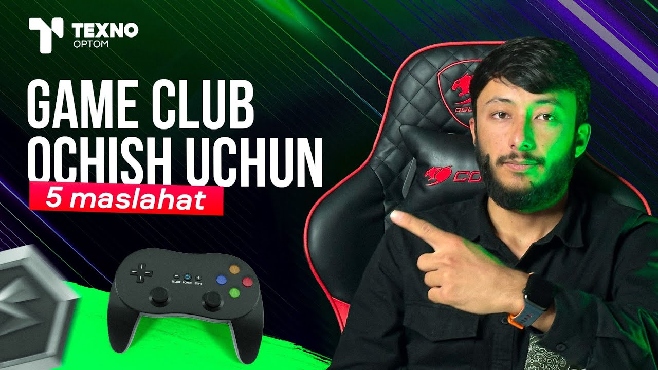 Game club biznesni boshlamoqchi boganlar uchun top 5 maslahatlar.🤩