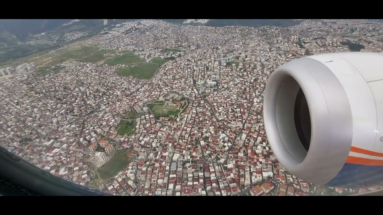 İzmir Adnan Menderes Havalimanı İniş Anı,  İzmir Adnan Menderes Airport Landing #travel #sunexpress