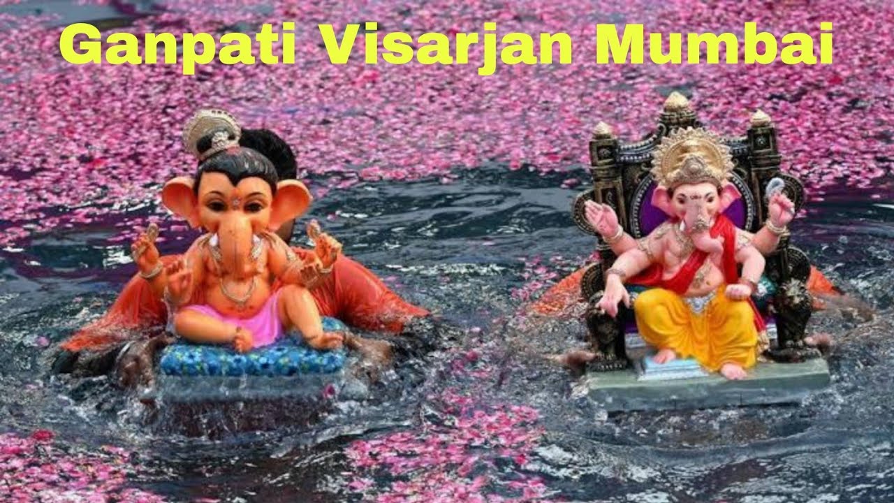 Day 5 Ganpati Visarjan Mumbai 2024 || Ganpati Bappa Visarjan Girgaon Chaupati  || The Soni ji Vlog