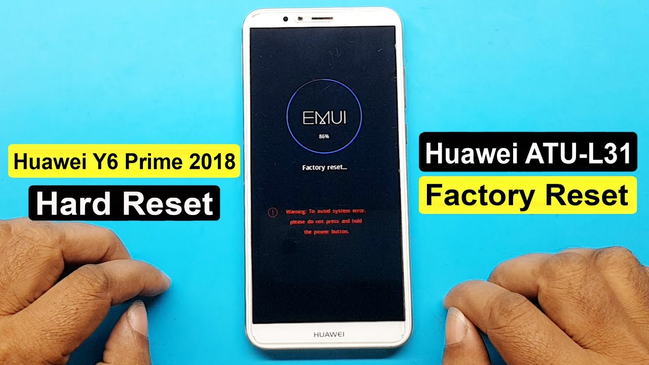 Huawei Y6 Prime 2018 (ATU-L31) Hard Reset | Huawei Y6 Prime 2018 Factory Reset | ATU-L31 Pin Unlock