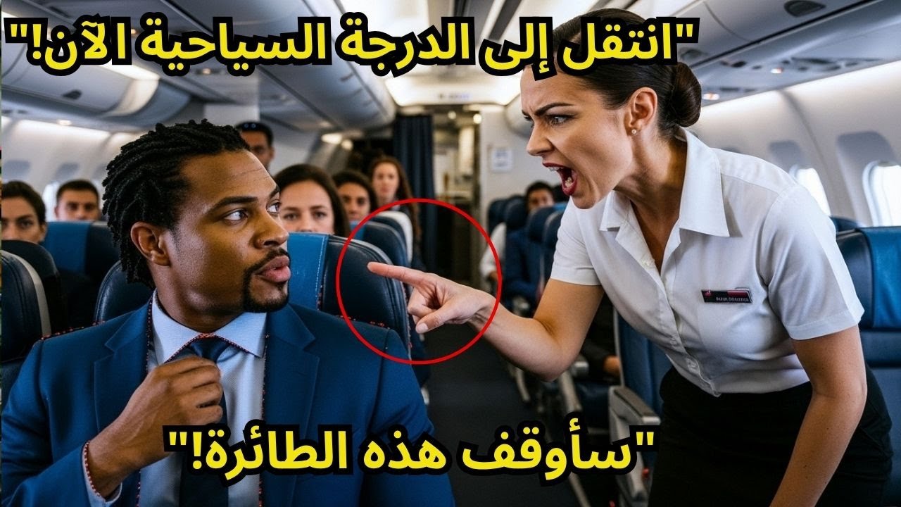 رئيسٌ تنفيذيٌ أسودُ البشرة رُفِضَ من الدرجة الأولى... وبعد دقائق أوقف الطائرة بأكملها!
