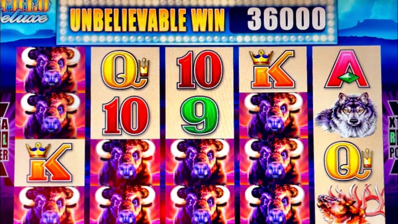 MASSIVE BUFFALO DELUXE WINS #casino #slotman #slotmachine 