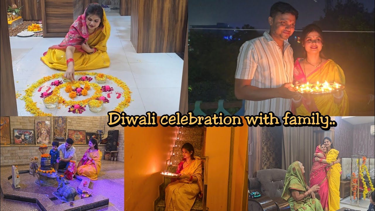 Diwali celebration with family..🧿 Bhagwan meri family har nazar se bachaye 💖