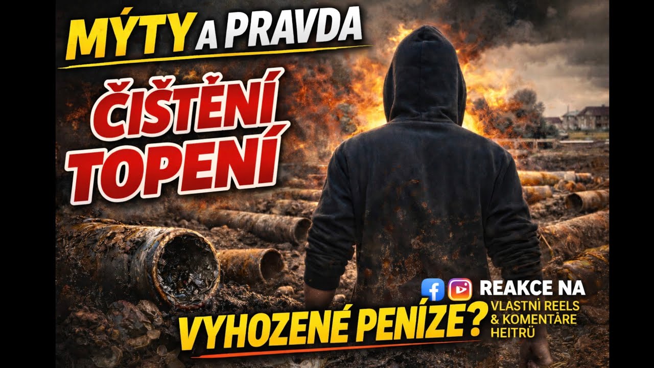 Reakce na vlastní reels. Pravda o čištění topení z praxe 