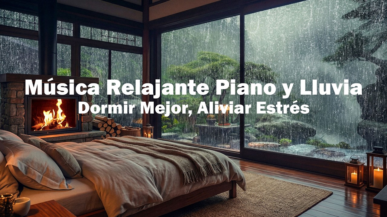 Música Relajante para Dormir – Lluvia Relajante y Piano Calmante para Eliminar Estrés y Ansiedad