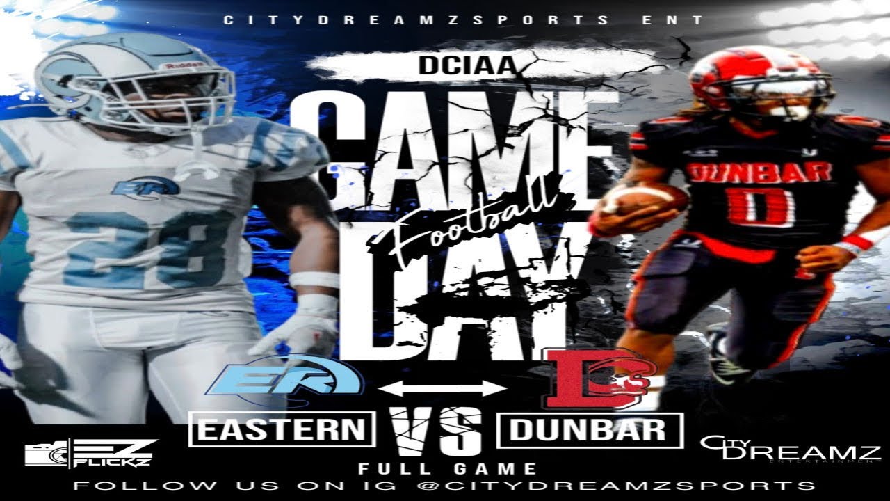 Eastern Ramblers Vs Dunbar CrimsonTide || Dciaa Football Full Game 11.9.2024