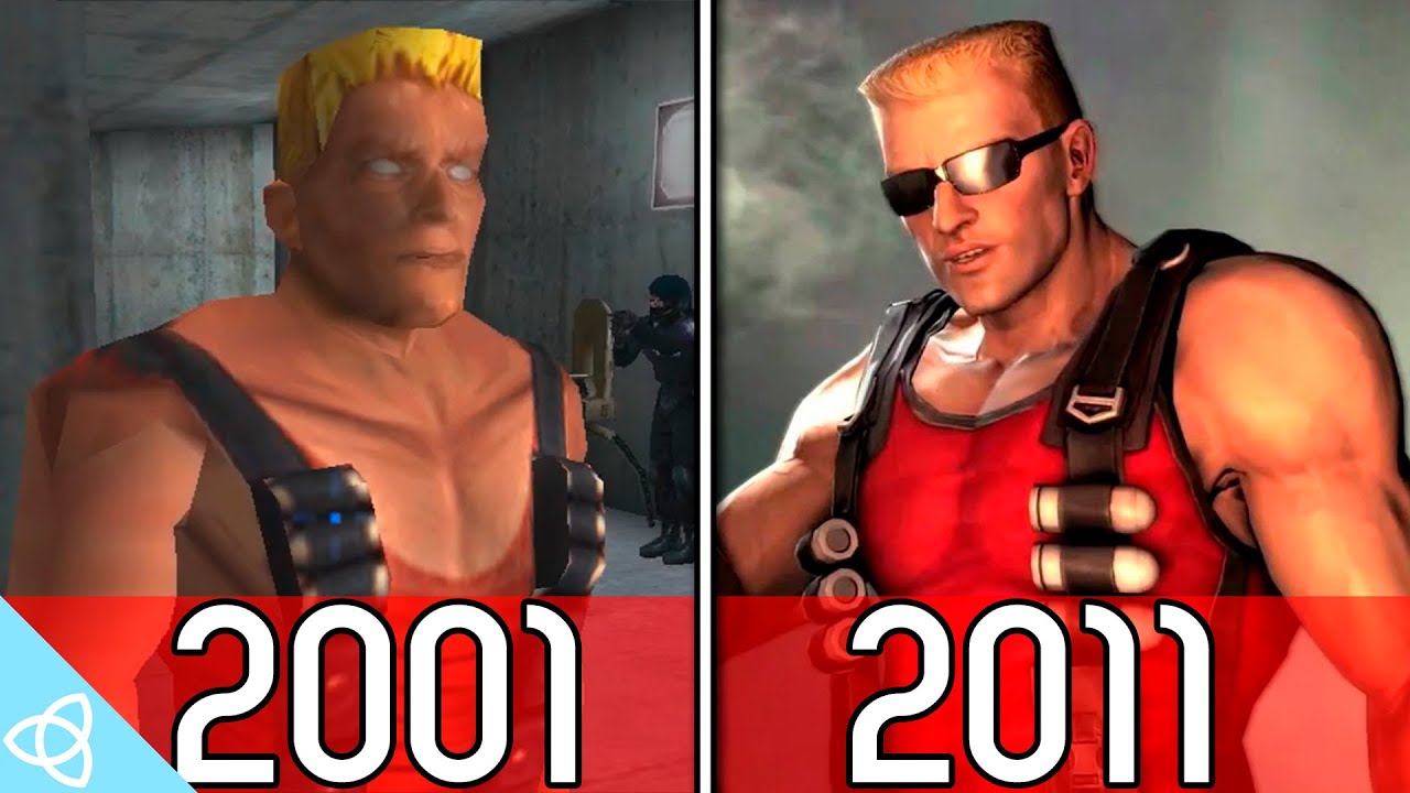 Duke Nukem Forever - 2001 Prototype vs. Final Game | Side by Side