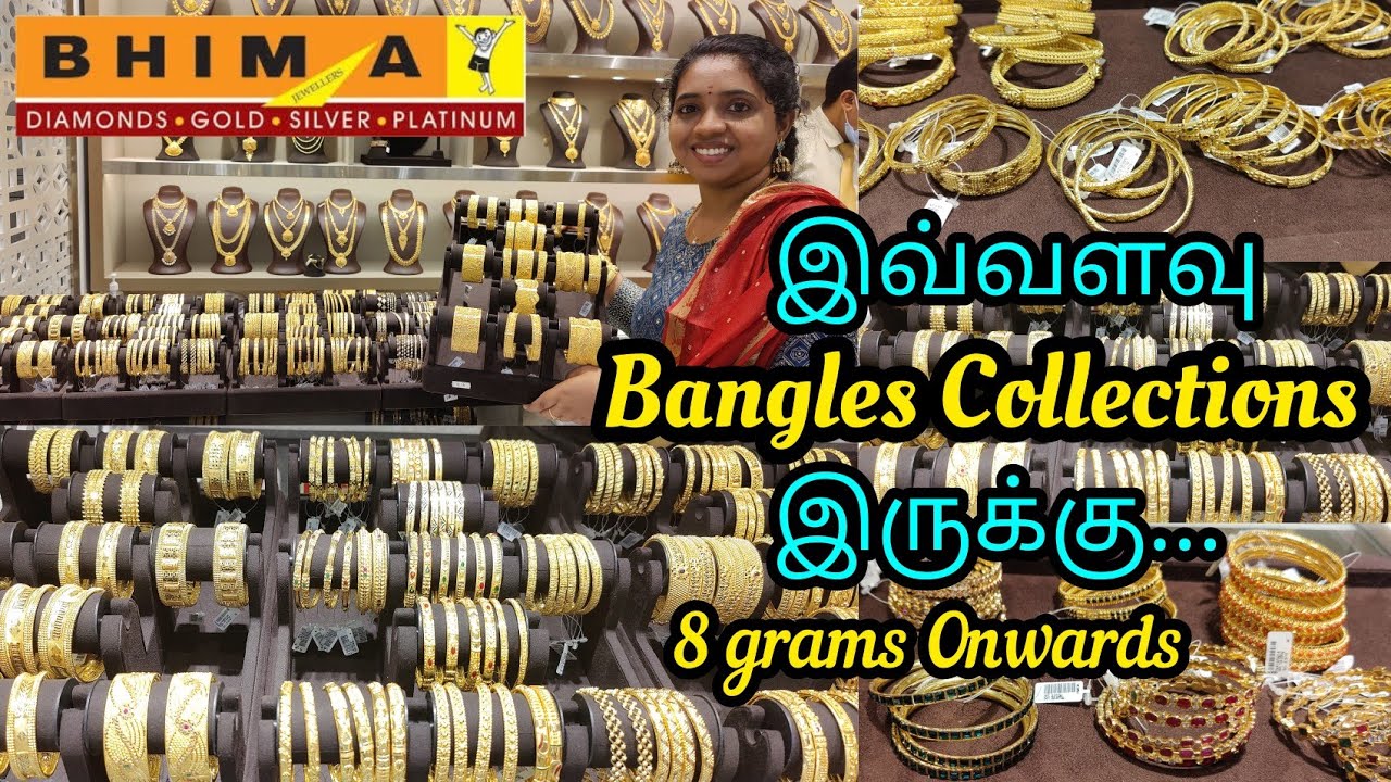 Light Weight Dailywear Bangles from 8Grams BHIMA Jewellers | Huge Bangle Collections & Designs