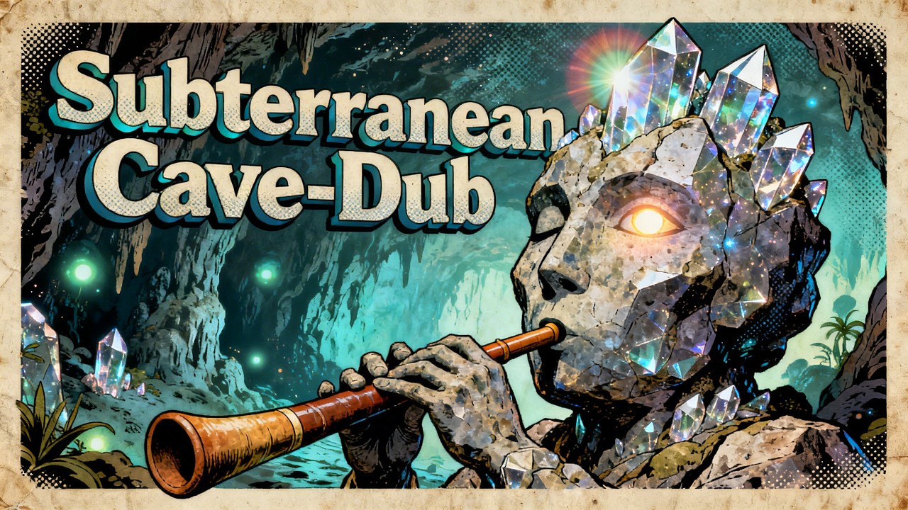 Psychedelic Subterranean Cave Dub (Full AI Album) | In the dark depths is peace... chill hombre!