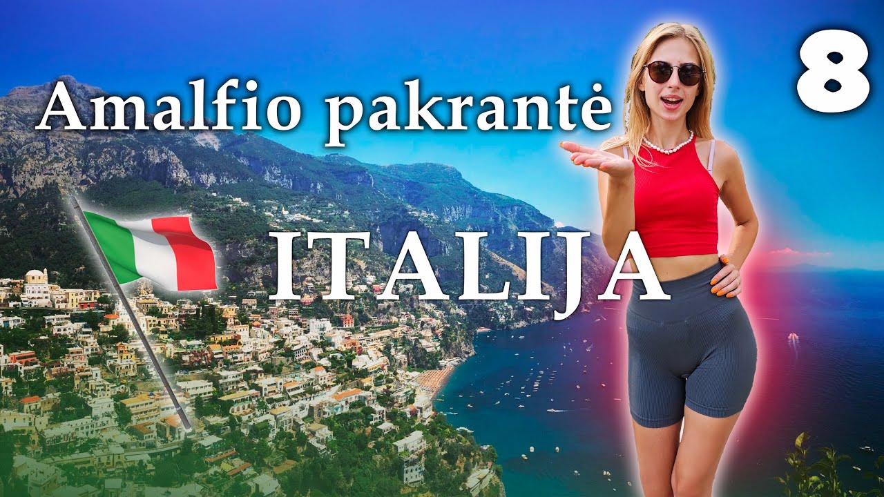 ITALIJA - Tokio gaisro nemačiau. Amalfio pakrantė, gražiausia pakrantė Italijoje. Moto kelionė. #4k