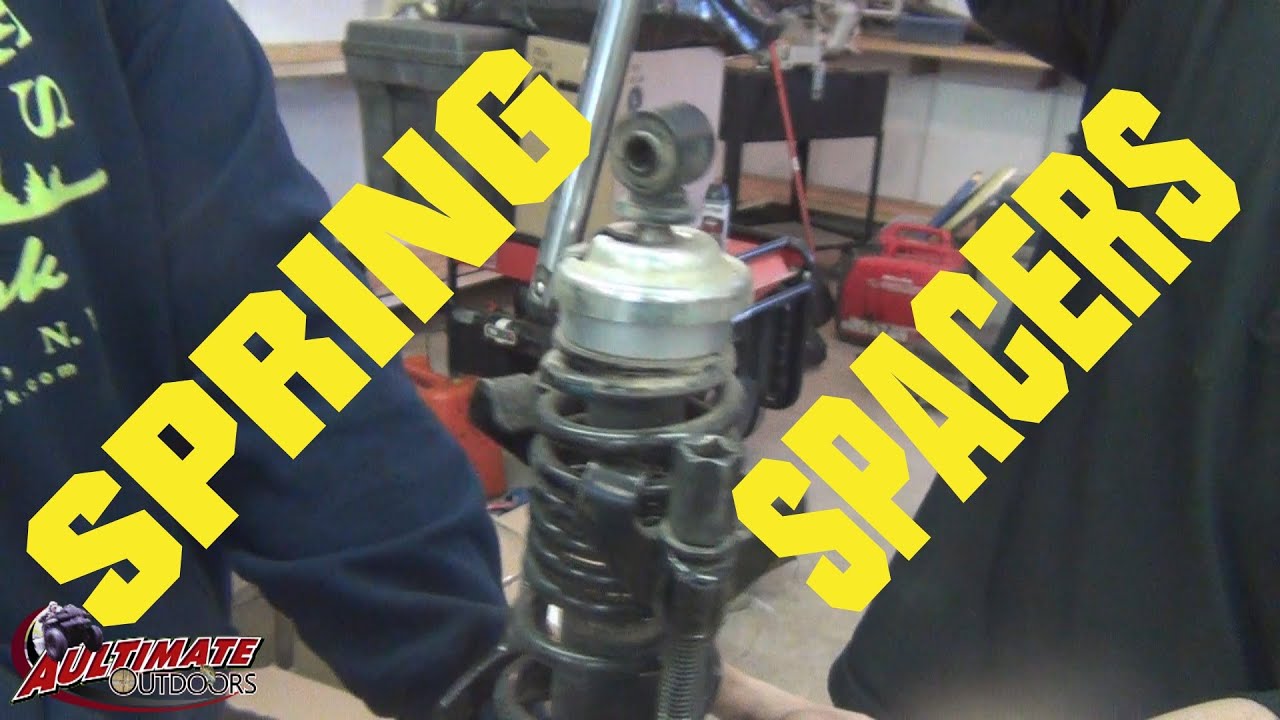 SPRING SPACERS LIFT KIT ON ATV, PUTTING THEM ON MY CAN-AM!