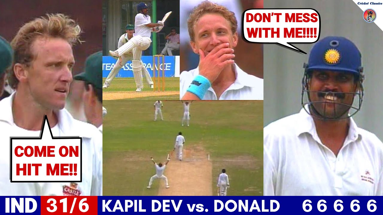 Kapil Dev vs Allan Donald : A Contest For the Ages | PACE VS AGGRESSION 😱🔥 | Who Had the Last Laugh?
