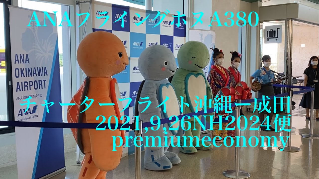 ANAフライングホヌ沖縄ツアー復路編　2021,9,26 NH2024便 那覇ー成田  Flying Honu Okinawa Tour  NH2024 flight Naha-Narita