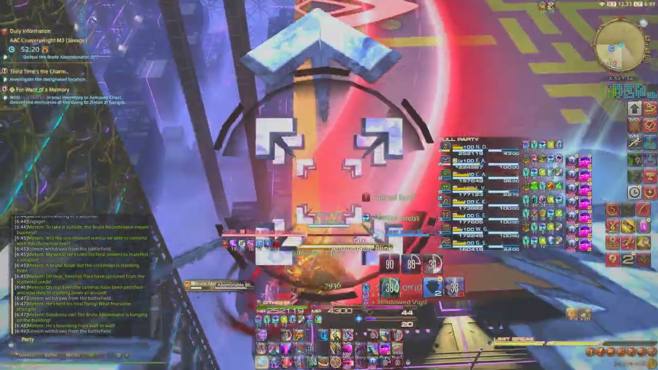 Final Fantasy XIV AAC Cruiserweight M3 (Savage) (M7S) DRK Offtank PoV