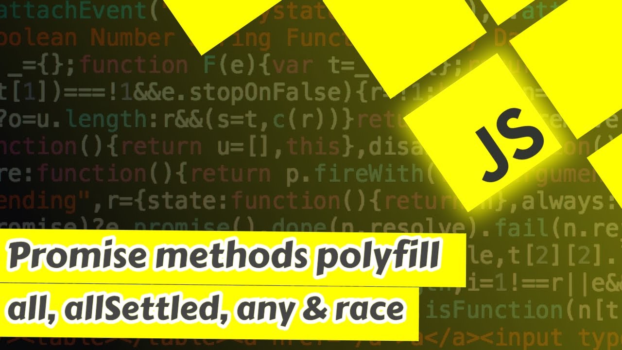 25 Polyfill for promise methods all, allSettled, any & race | Javascript interview question in Hindi