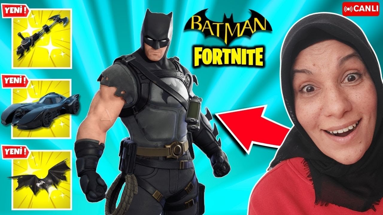 BATMAN ZERO ve BATMOBİLE  Fortnite Mağazada | CUSTOM CANLI