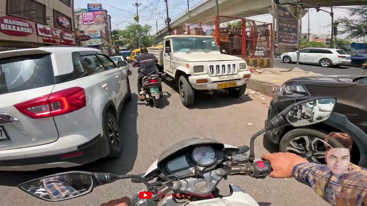 Vlog 50 - Krishna Nagar to Welcome metro station | Bike travel video - Day
