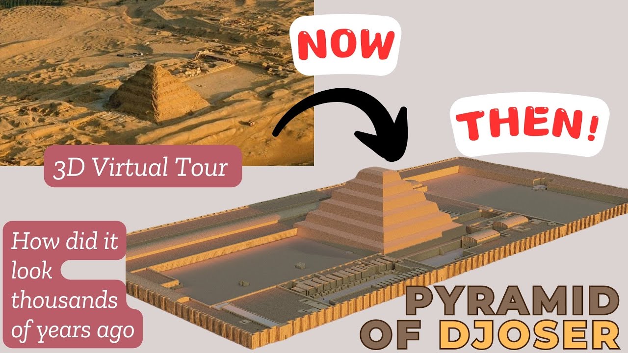 Virtual tour of Step Pyramid of Djoser || Egyptian Architecture History