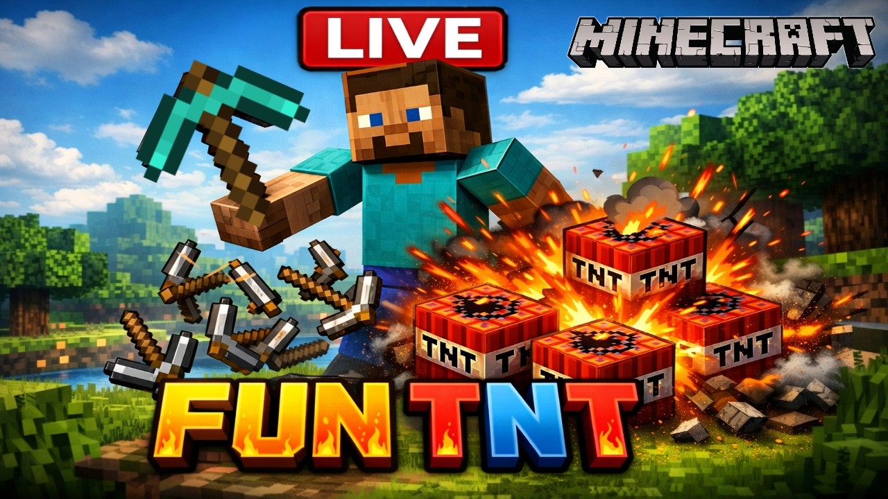Falling Pickaxe live #minecraft #verticallivefeed