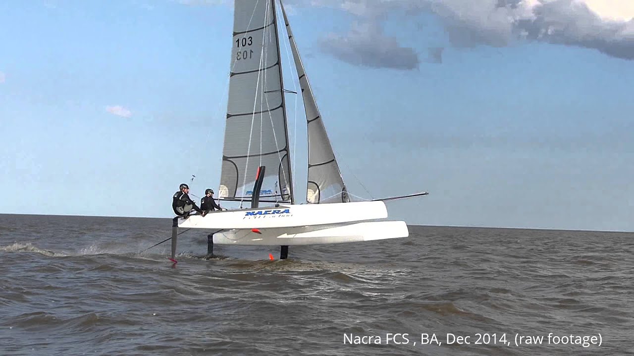 Nacra 20 FCS, BA , Dec 2014 (raw footage)