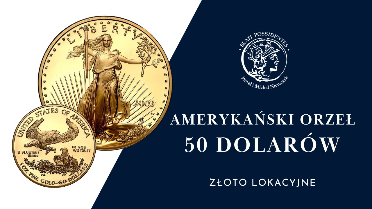 Złoty Amerykański Orzeł 50 dolarów - Najpopularniejsza złota moneta | Niemczyk