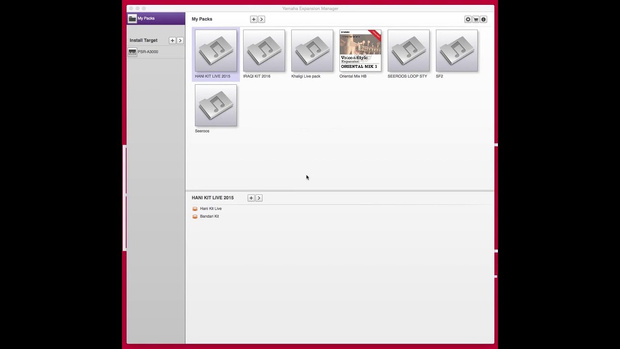 تعريف برنامج yamaha expansion manager وانشاء pack خاص بك الجزء الثاني