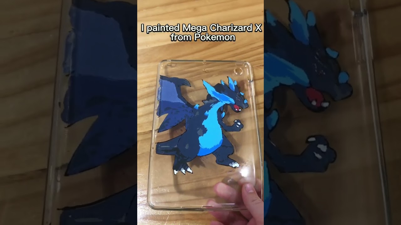 I drew Mega Charizard X from Pok&eacute;mon