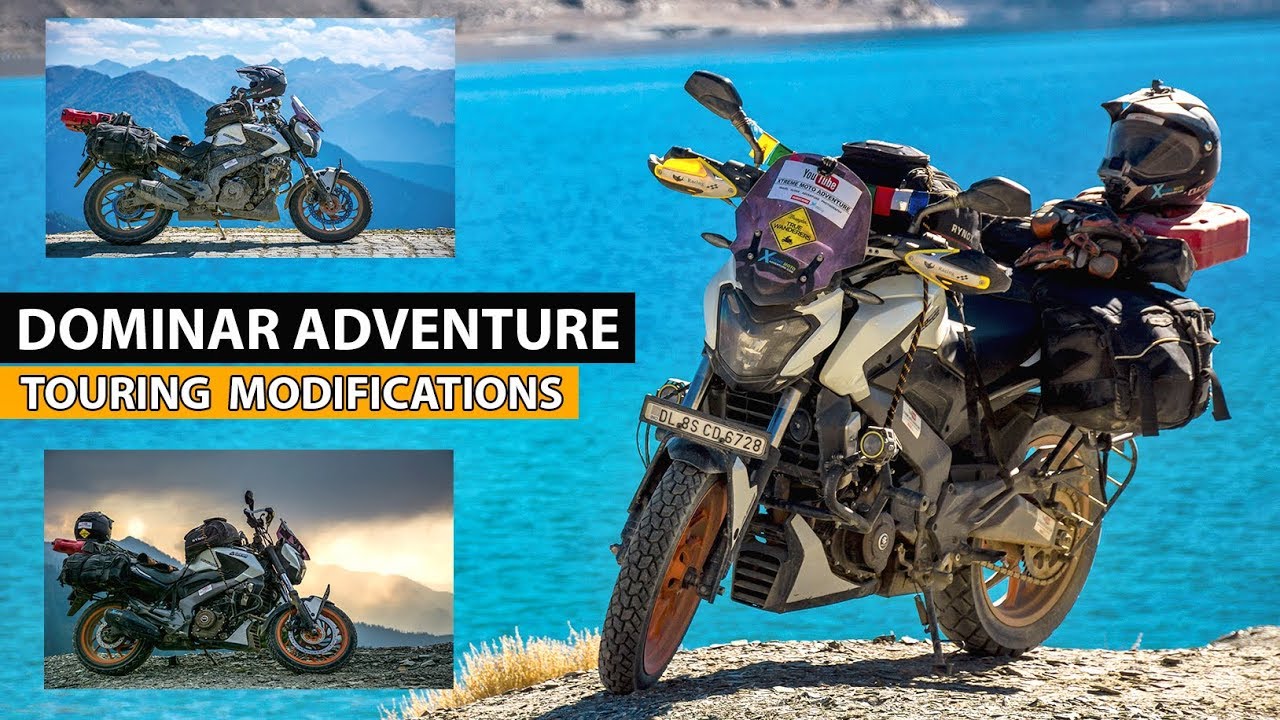 DOMINAR 400 ADVENTURE TOURING MODIFICATION  DETAILS | MODIFIED DOMINAR 400 | BAJAJ DOMINAR | Hindi |