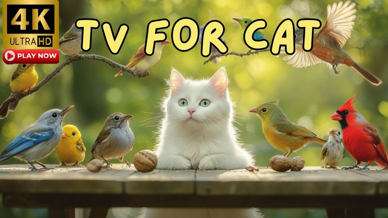Cat TV for Cats to Watch 😻 Birds, Forest and Happy Cats – The Ultimate Nature Video | 4K UHD