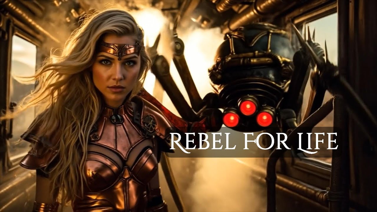 REBEL FOR LIFE | Мощный стимпанк-инди-музыкальный видеоклип, созданный с помощью ИИ