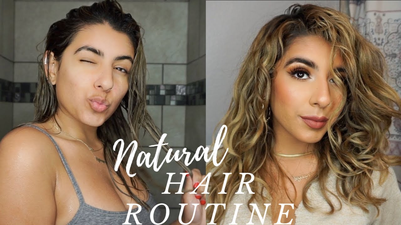 MY NATURAL HAIR ROUTINE THICK WAVY CURL 2020 | Bryana Jordyn