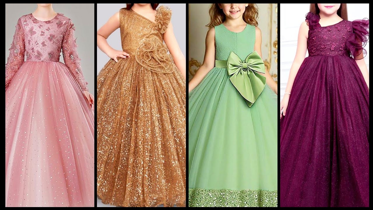 Very pretty and stylish little girl's long frock & long Maxi designs 