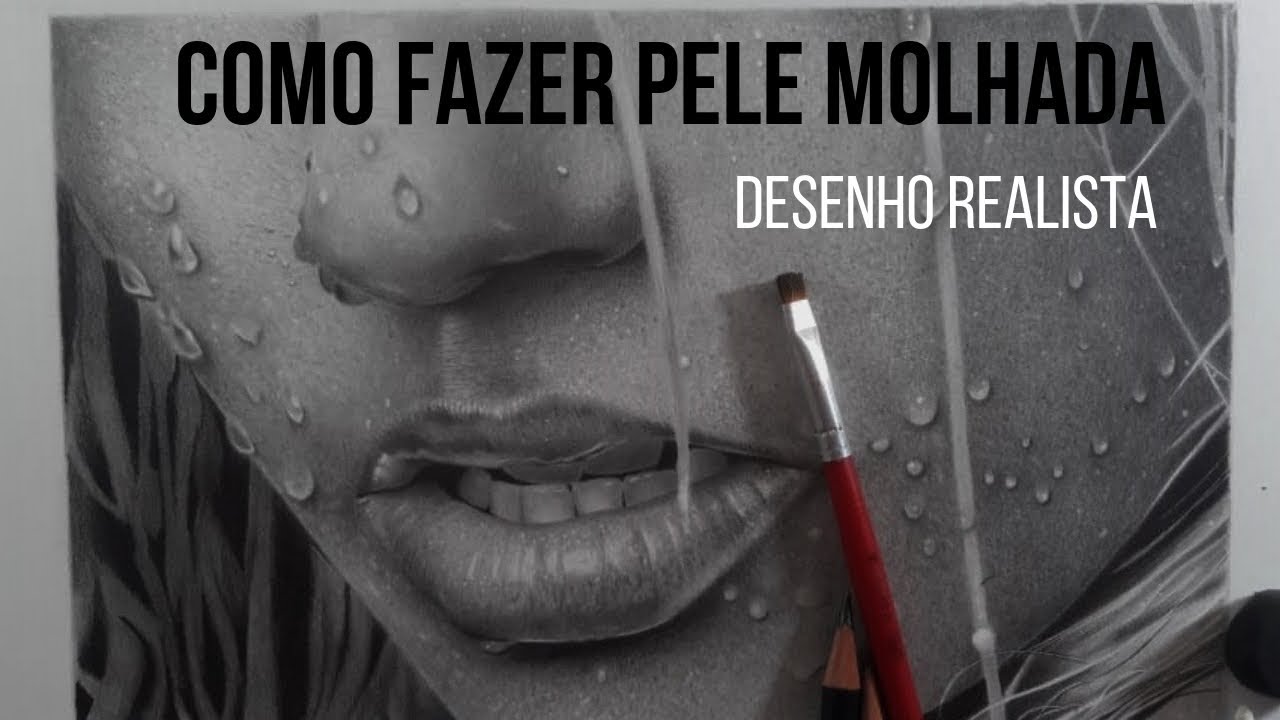 Como Fazer efeito de Pele Molhada - Dicas de Desenho Realista