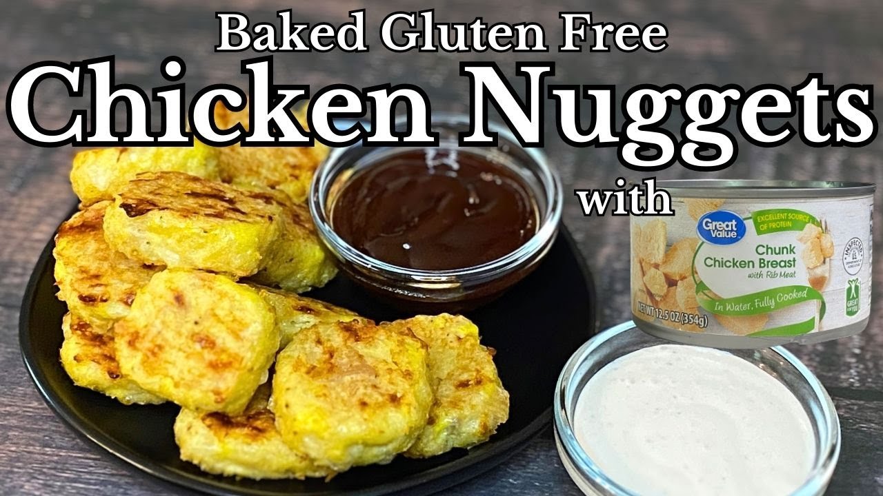 BAKED GLUTEN FREE CHICKEN NUGGETS with Canned Chicken | Easy Gluten Free Chicken Nuggets