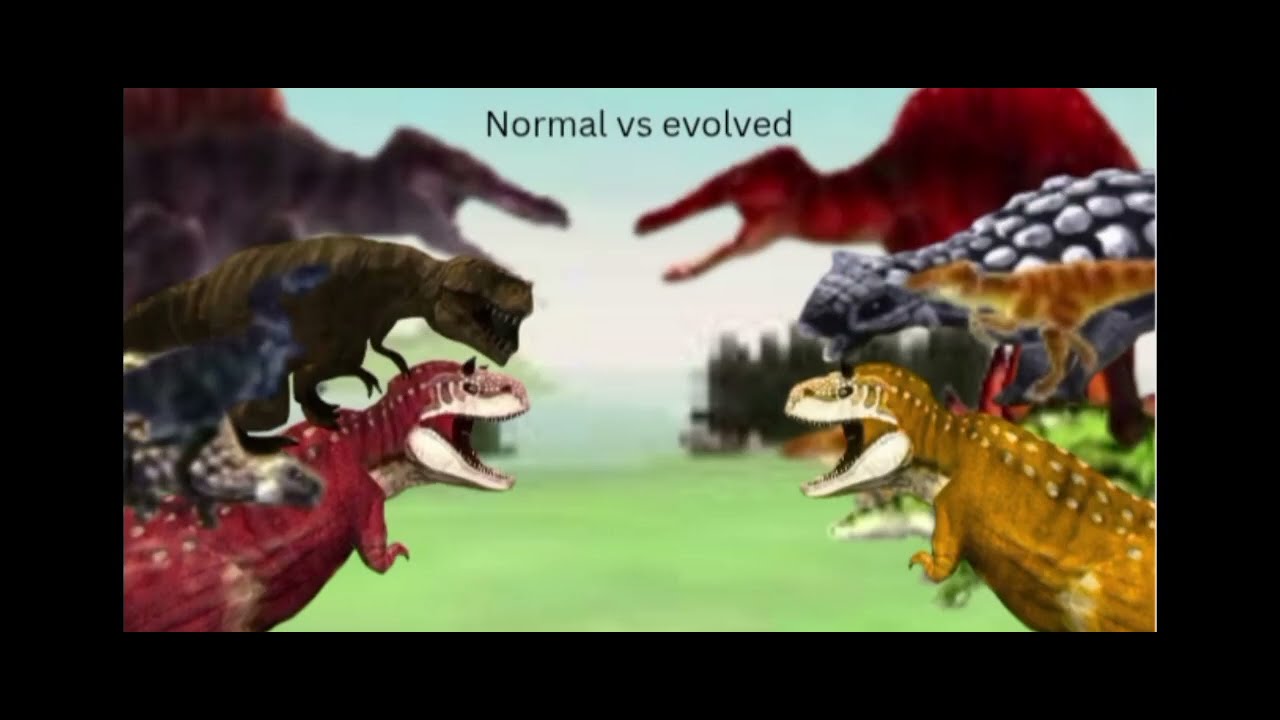 Normal dinosaurs vs evolved dinosaurs