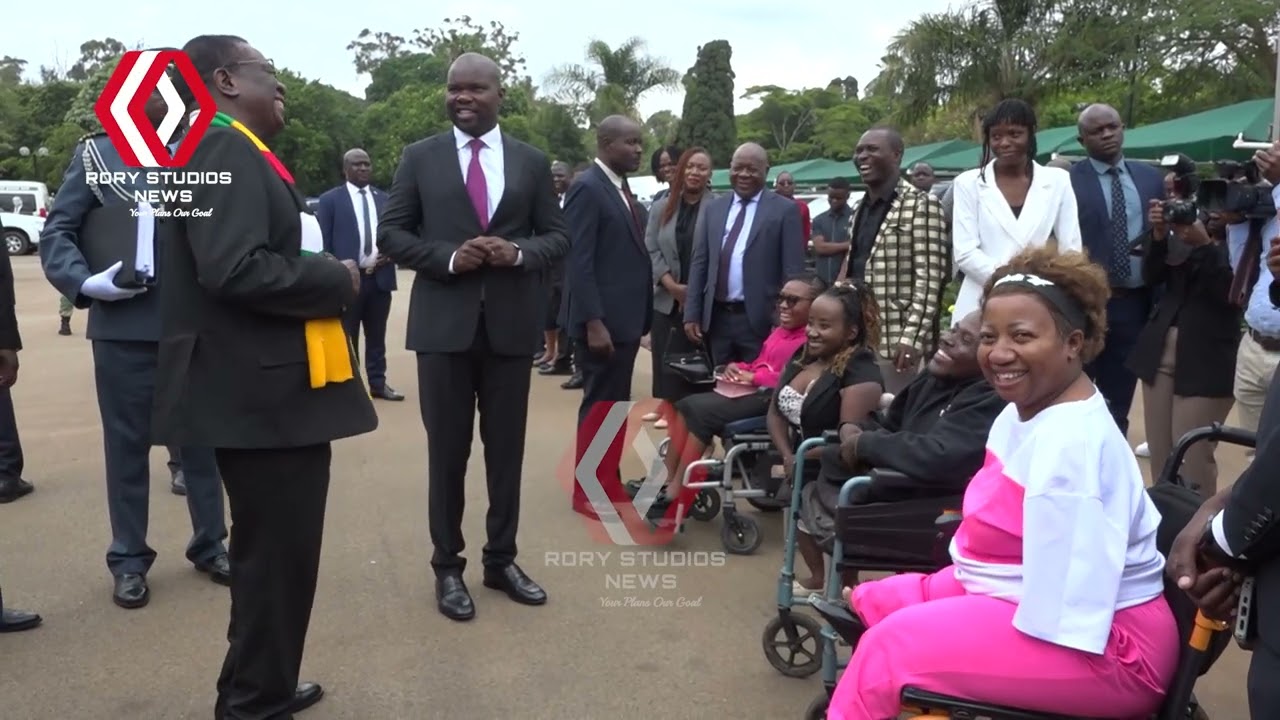 Machakaire intoducing DJ Ollah 7 and others to President Mnangawa