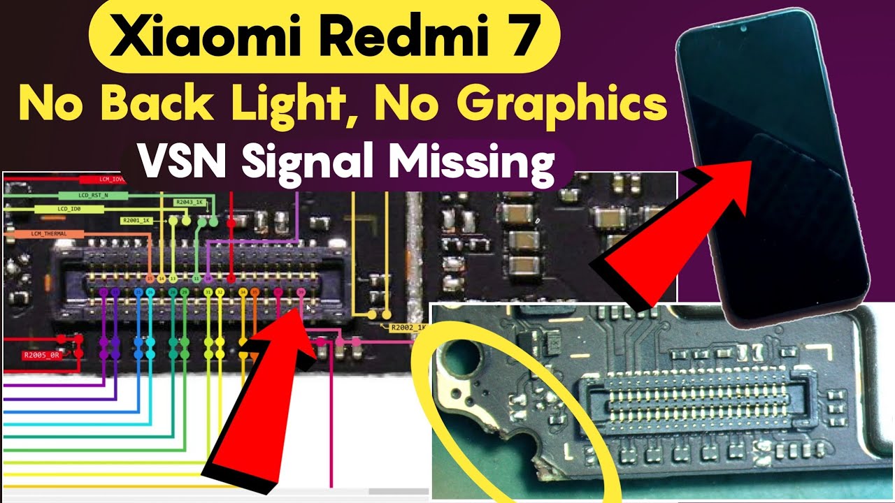 Redmi 7 No Back Light | Redmi 7 No Graphics Problem | Redmi 7 Backlight & Graphics Problem Fix💥