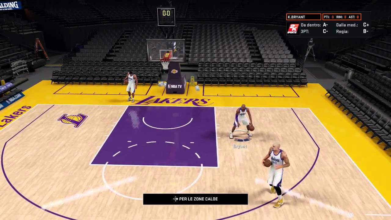 NBA 2K16 Tutorial [ITA]: Post basso, pump fake, Floater, Euro step.