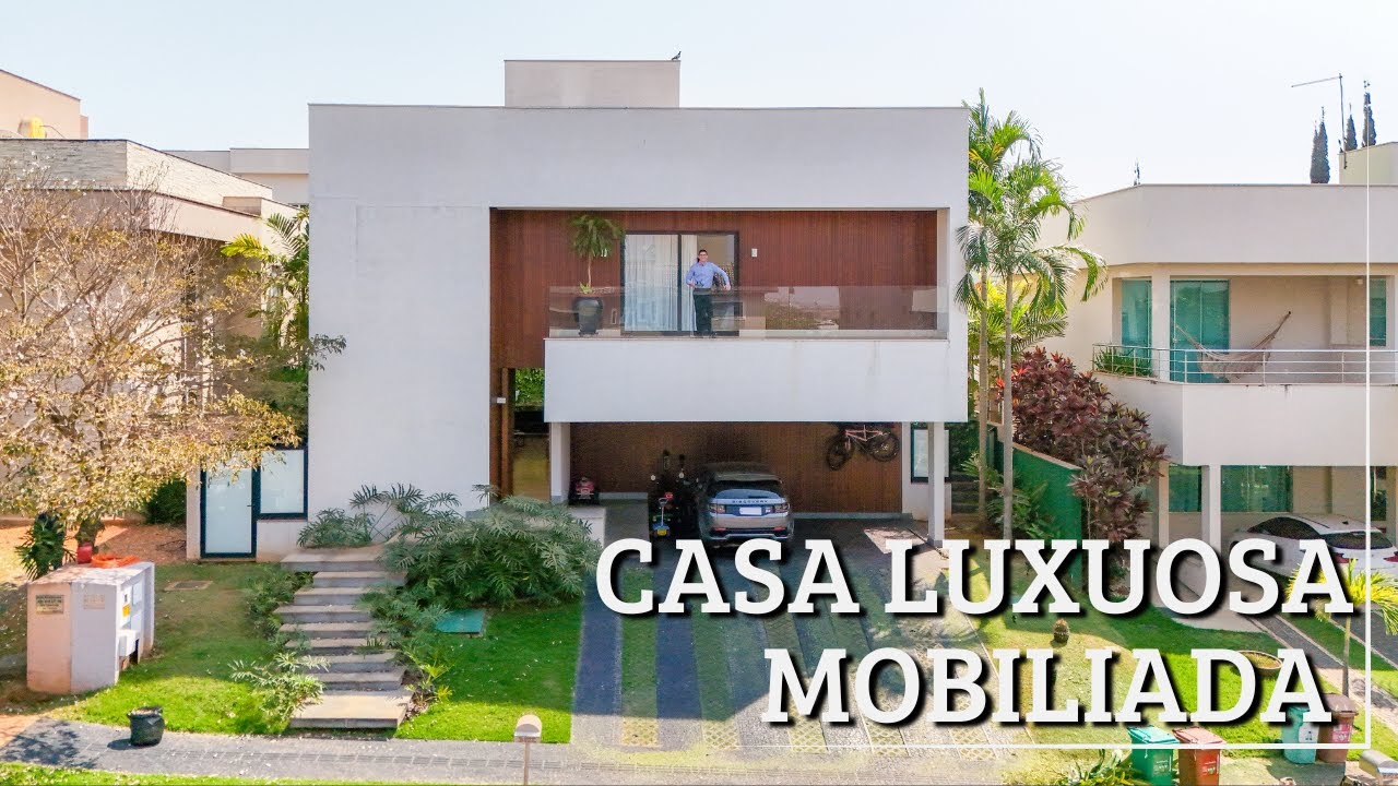 CASA DE ALTO LUXO MOBILIADA E COMPLETA À VENDA NO ALPHAVILLE | GOIÂNIA