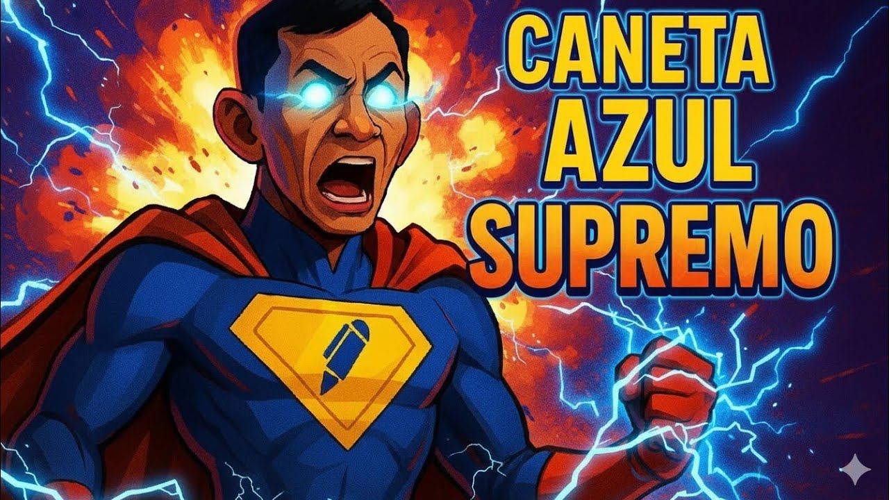 Me TORNEI o Caneta Azul com super poderes!!!! Super Hero Simulator