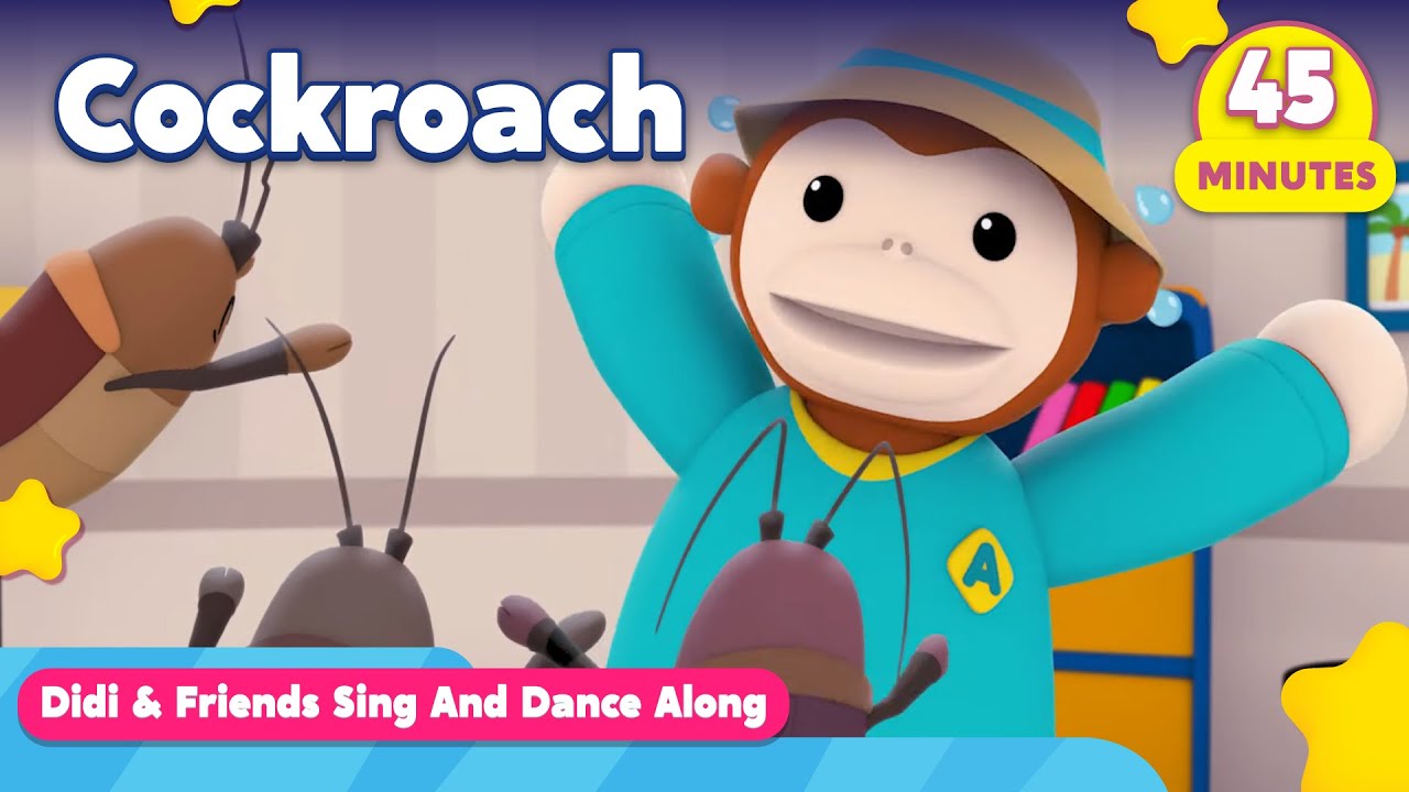 Sing and Dance Along | Oh No Cockroach!! | Didi & Friends Compilation