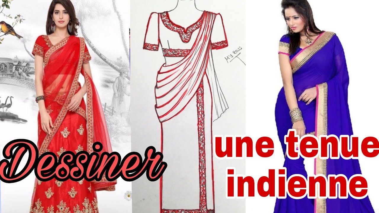 Dessiner une tenue indienne