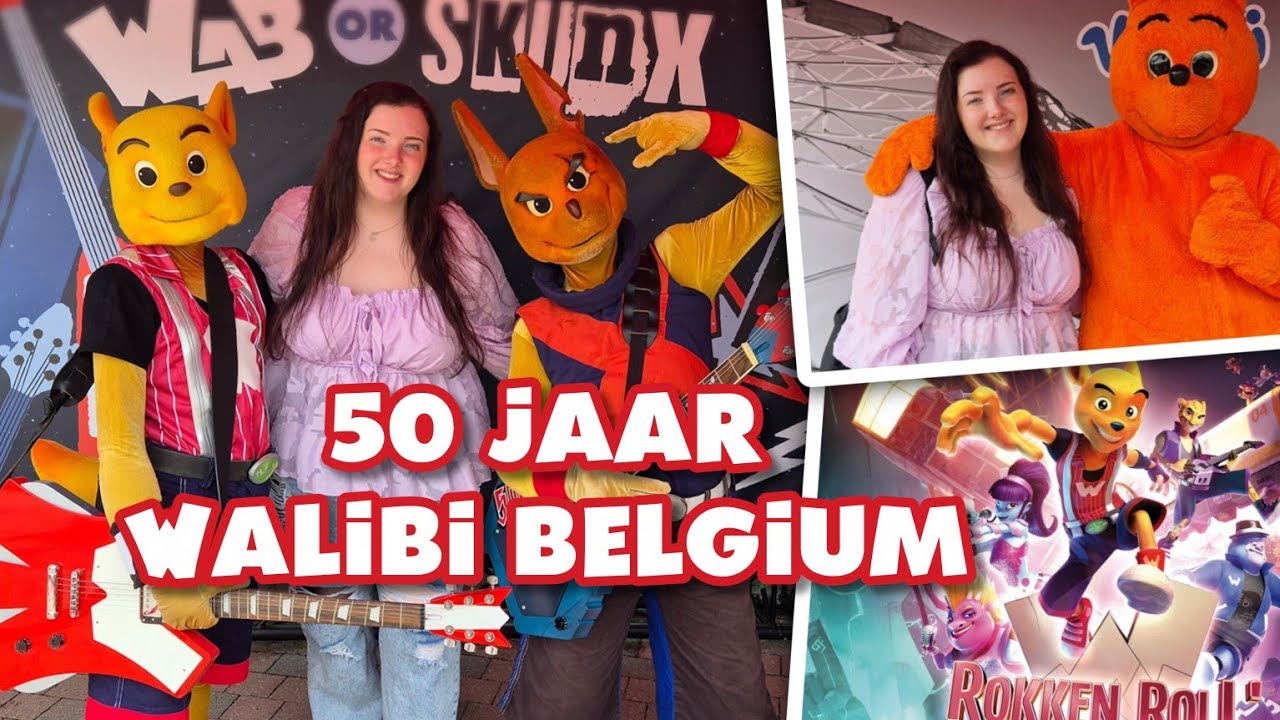 Walibi Belgium [VLOG] 50 JAAR WALIBI VIEREN! OUDE MASCOTTES, ROKKEN ROLL', BIJZONDERE ITEMS & MEER!