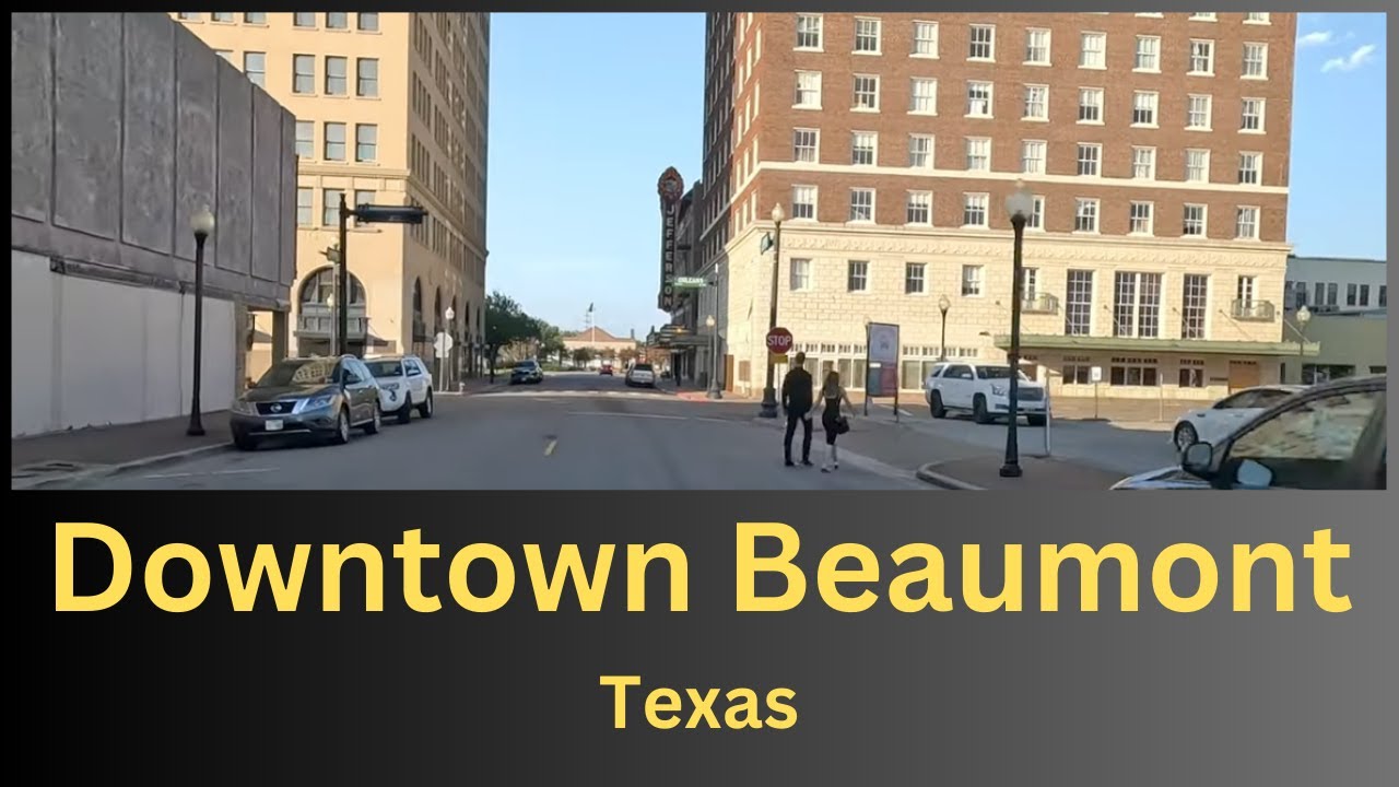 Beaumont, Texas Dash Cam Driving Tour | Exploring Downtown Beaumont, Texas 4k