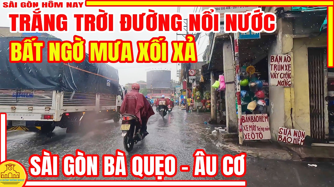 Bất Ngờ! MƯA TRẮNG TRỜI NỔI NƯỚC Sài Gòn Ngày VÍA THẦN TÀI Khu BÀ QUẸO Tân Bình | Sài Gòn Hôm Nay