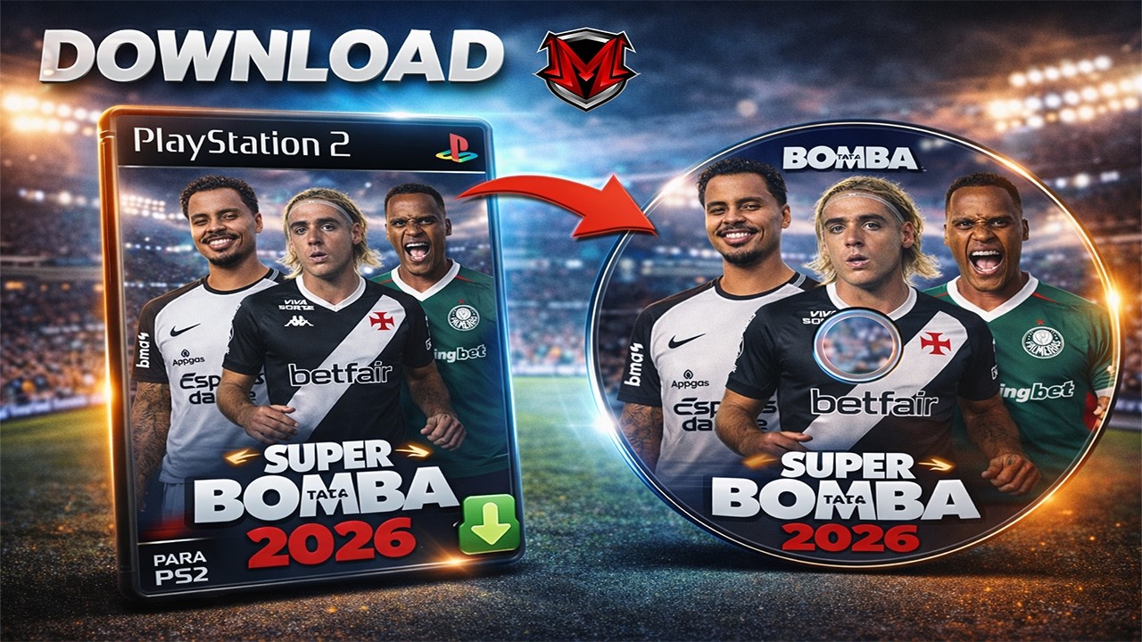 BAIXAR BOMBA PATCH 2026 PS2 ATUALIZADO! Download para Android AetherSX2 + Elencos 2026 FEVEREIRO