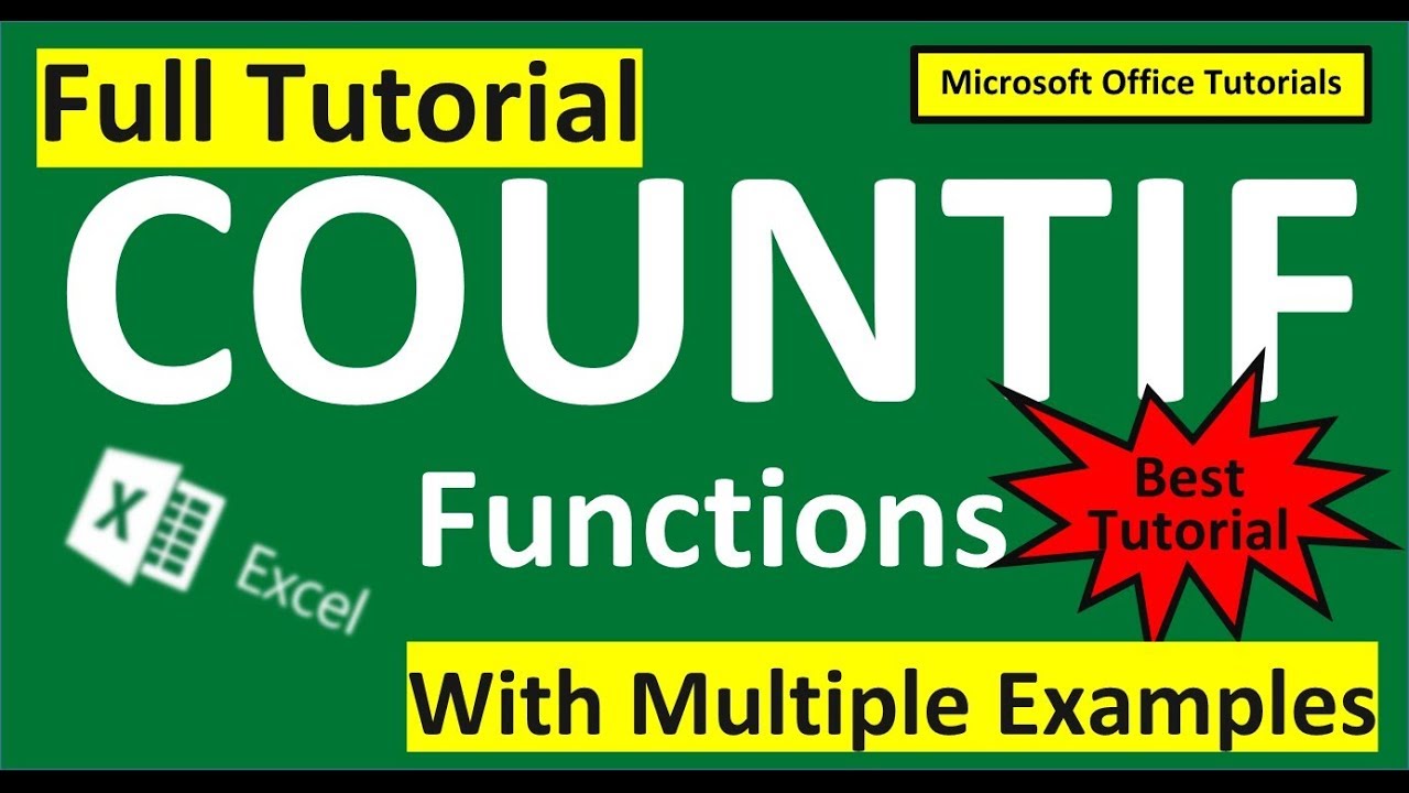 Excel Countif Full Tutorial (with Multiple examples)