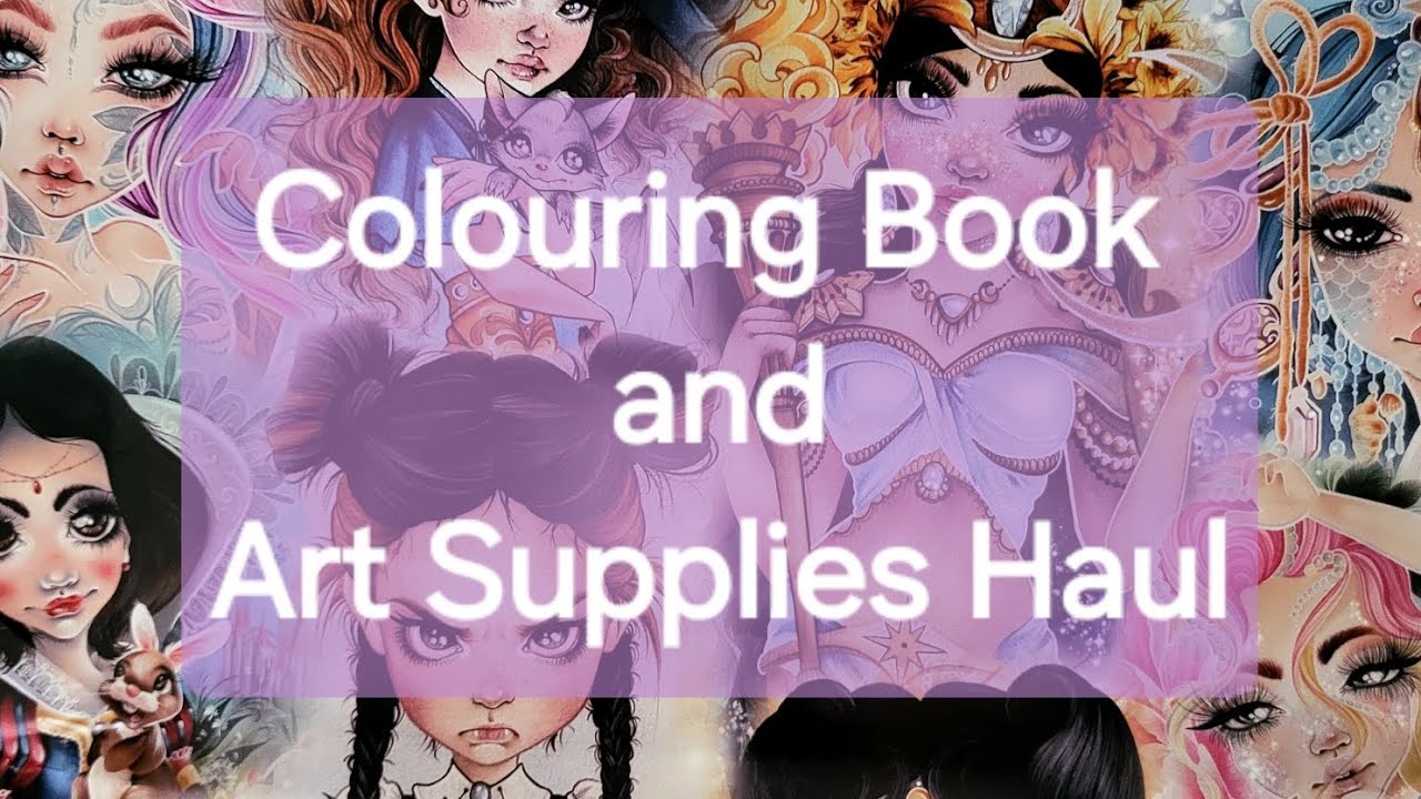 Colouring Book and Art Supplies Haul