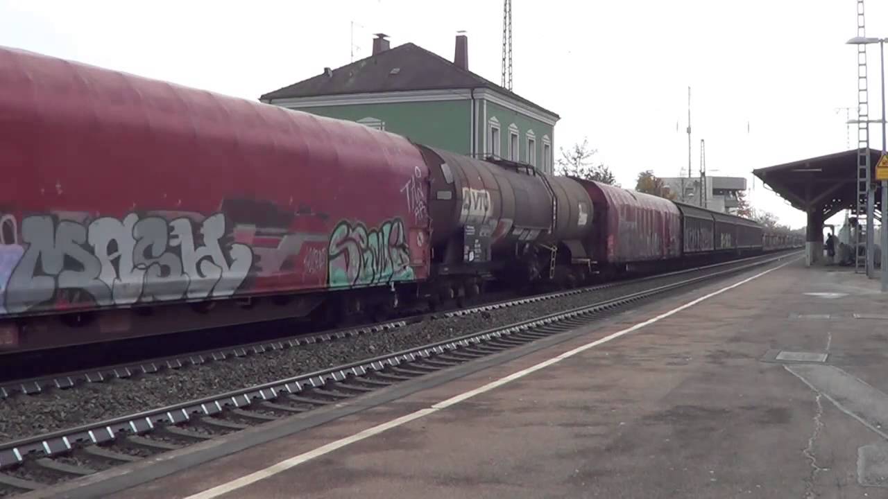 Bahnverkehr in Müllheim (Baden) am 14.11.14 – „Züge im Blockabstand“