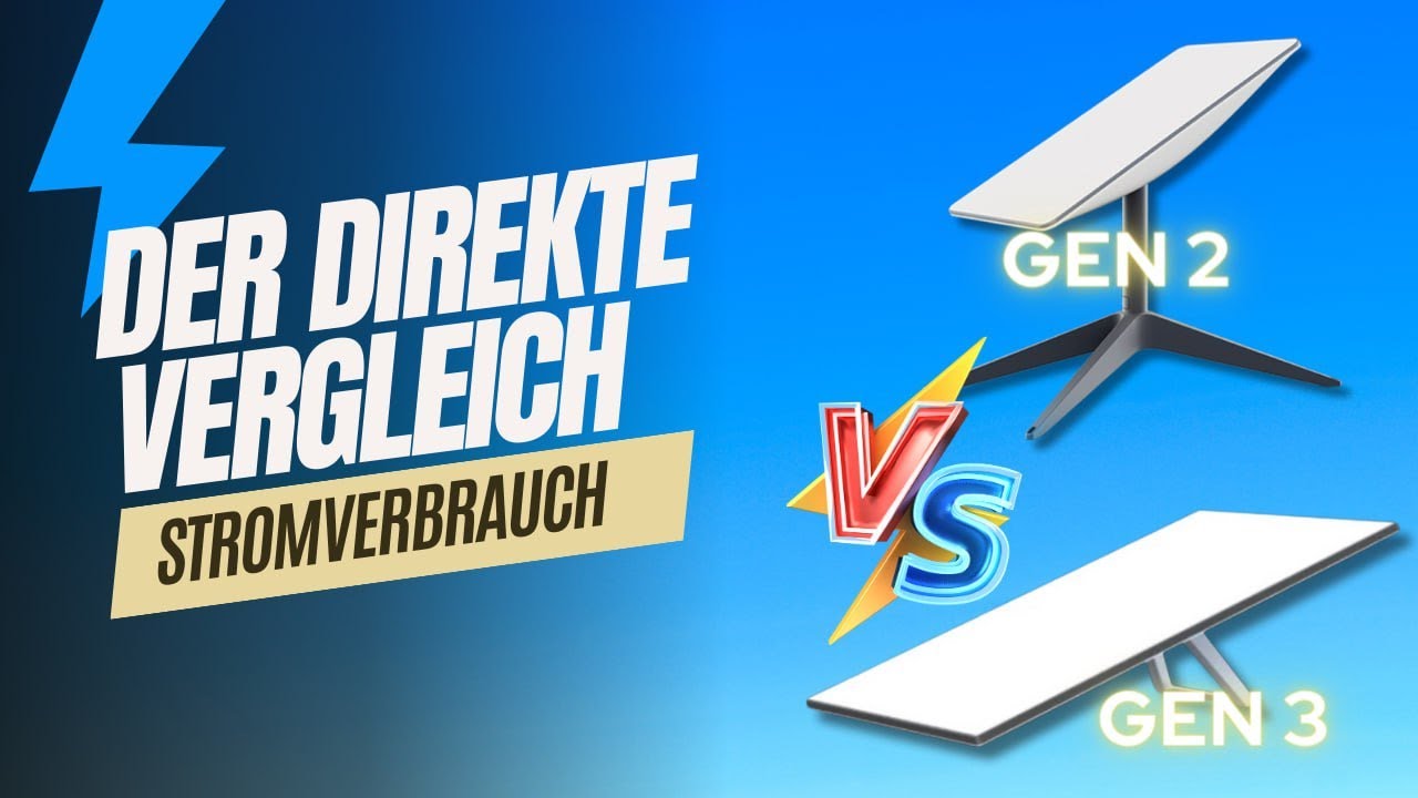 🛰 Stromverbrauch Starlink 2. + 3. Gen im Vergleich 🌟 Der faire Vergleich bei normaler Nutzung.
